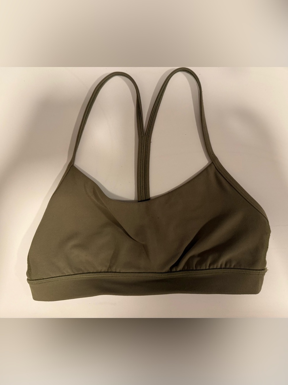 lululemon athletica Olive Green Flow Y bra